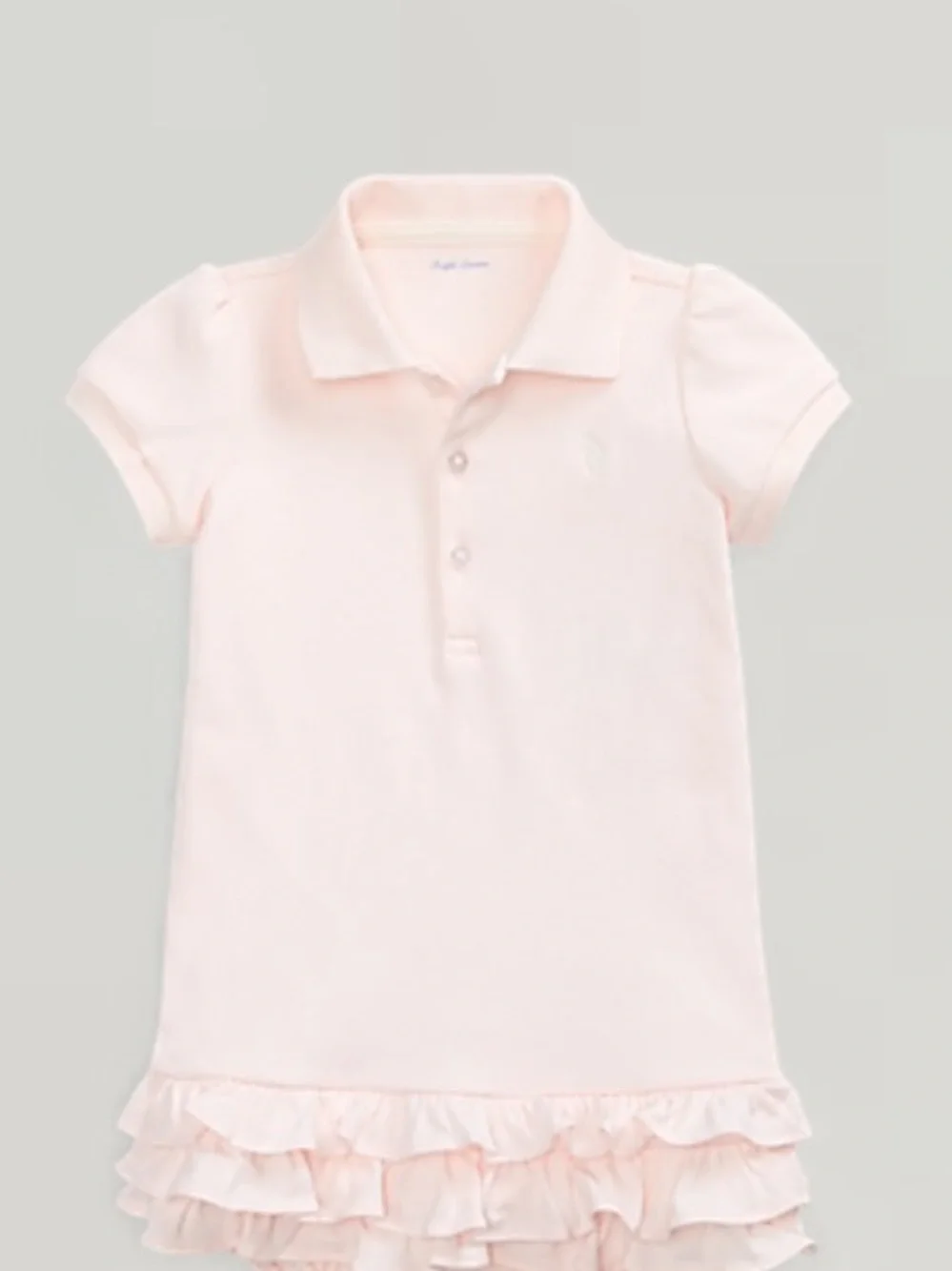 Ralph Lauren Light Pink Ruffle Polo Dress